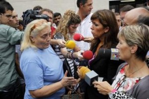presidenta PP catalan Alicia Sanchez Camacho junto eurodiputada francesa partido Nicolas Sarkozy